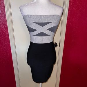 Guess strapless bandage dress size S